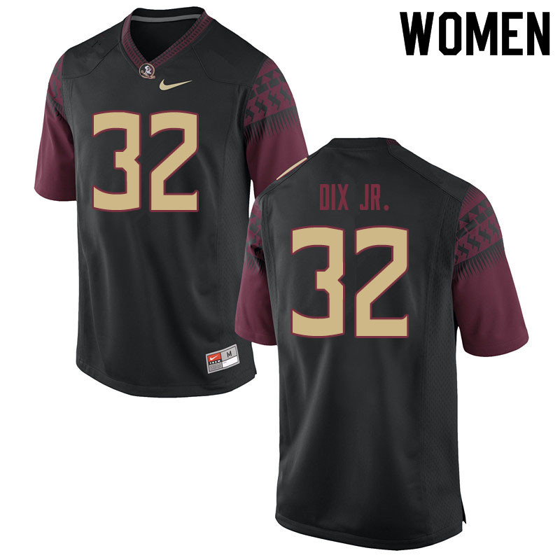 Women #32 Stephen Dix Jr. Florida State Seminoles College Football Jerseys Sale-Black